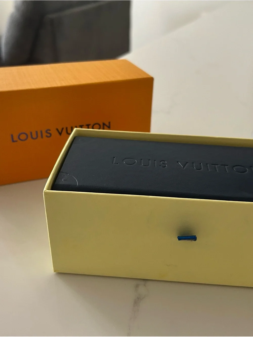Louis Vuitton Black Sunglasses with Gold Trim 1.1